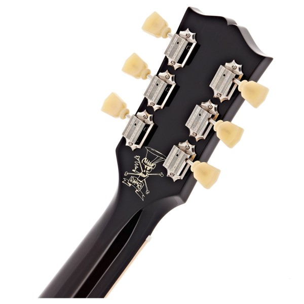 Gibson Slash Victoria Les Paul Left Handed, Gold Top - headstock back 
