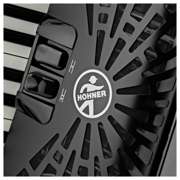 Hohner Bravo II 48 Silent Key Accordion, Black