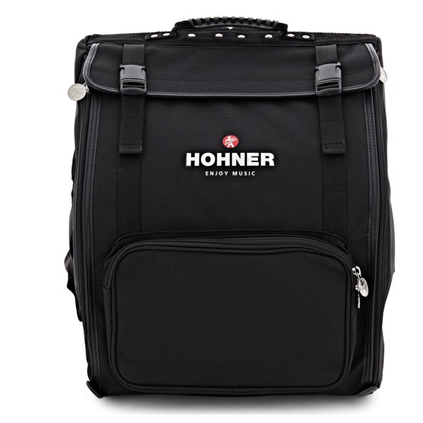 Hohner Bravo II 48 Silent Key Accordion, Black