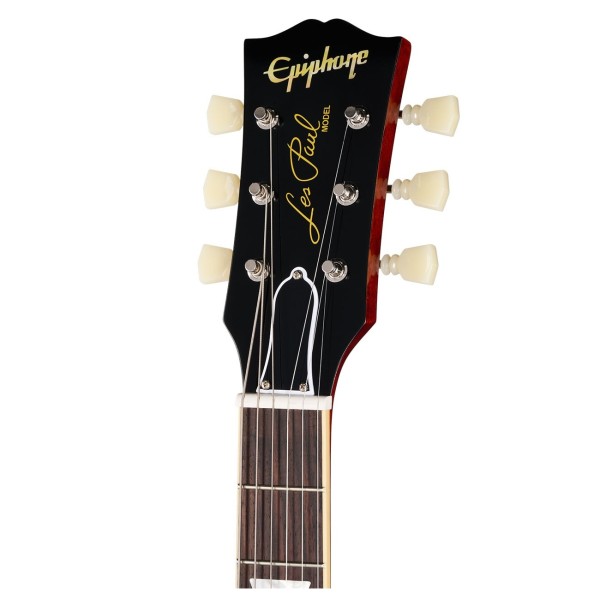 Epiphone 1960 Les Paul Standard Reissue, Washed Cherry Burst - headstock 