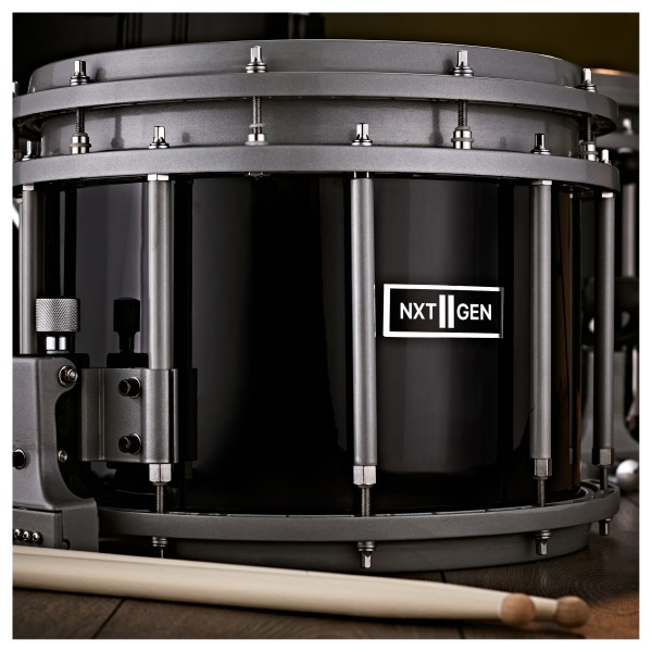 Premier NXT GEN Marching 14" x 12" Free Floating Snare Drum, Black