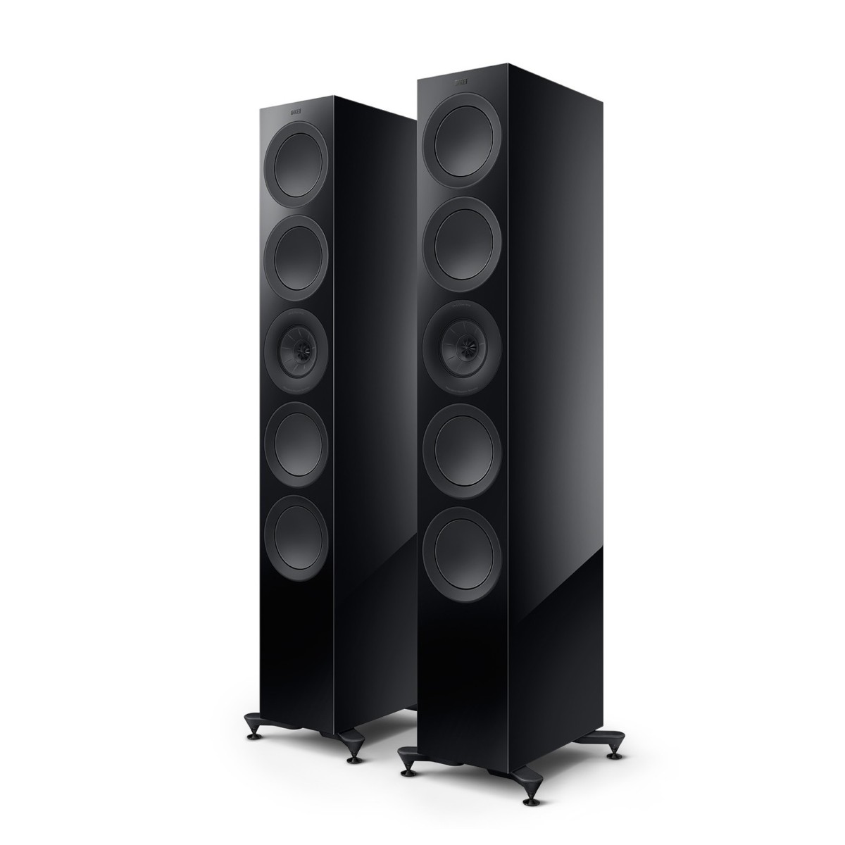 KEF R11 Meta Floorstanding Speakers (Pair) Black Gloss – Nearly New