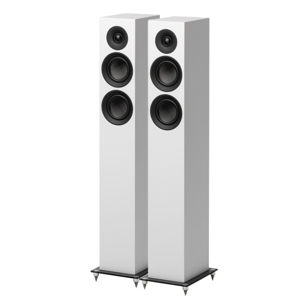 Pro-Ject Speaker Box 10 E Carbon Floorstanding Speakers (pair), Satin White - main pair 