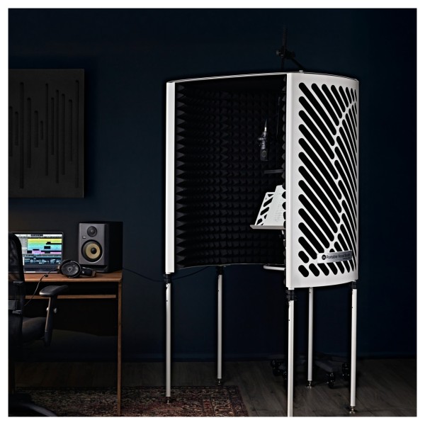 Imperative Acoustics Portable Vocal Booth with Overhead Mic Stand, White