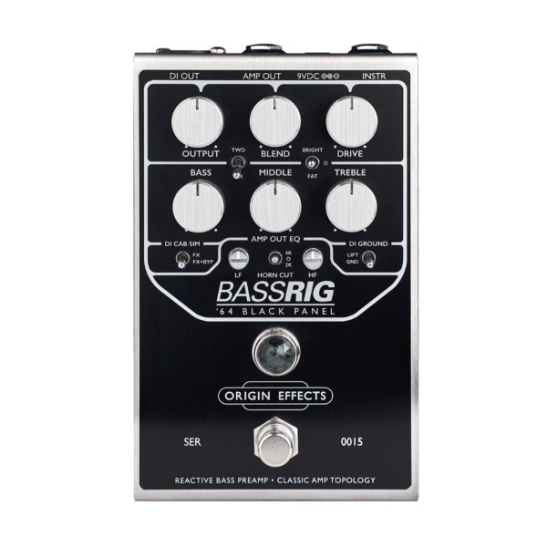 Origin Effects BassRIG '64 Black Panel Overdrive & Preamp Pedal