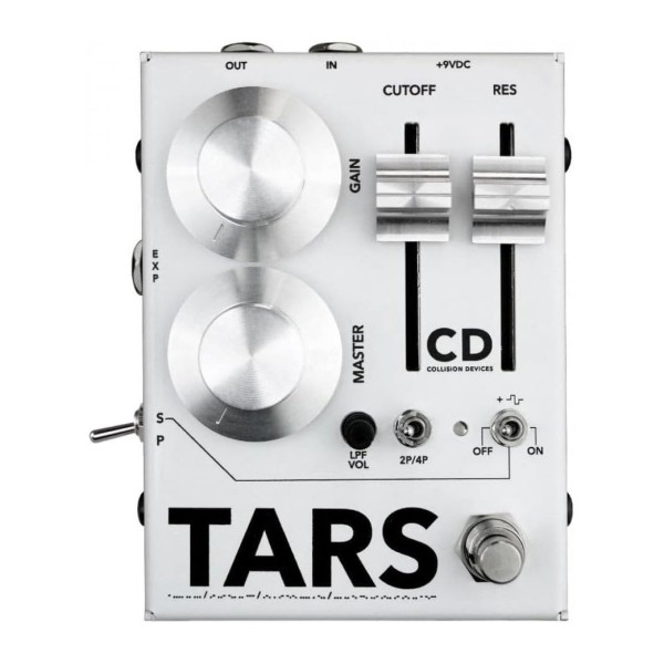 Collision Devices TARS Fuzz Filter Pedal, Black/White