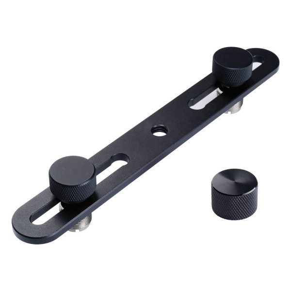 Lewitt Stereo Bar for Microphones; Compatible With 3/8 & 5/8" - Angled