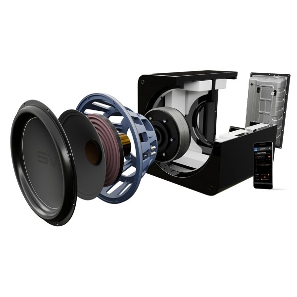 SVS SB-5000 R|Evolution Subwoofer Speaker, Gloss Black - exploded 