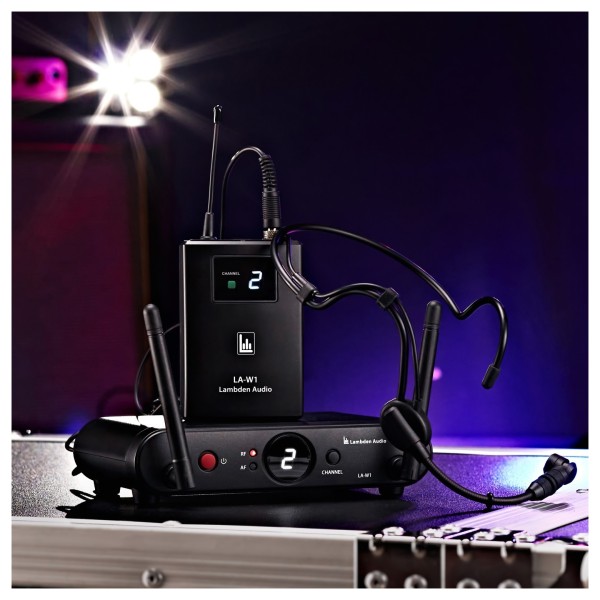 Lambden Audio LA-W1HS UHF Wireless Headset Microphone System