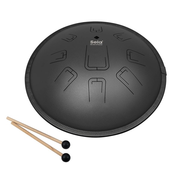 Sela Melody Tongue Drum 14" D Kurd, Black
