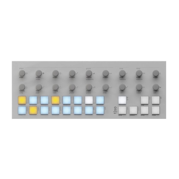 Torso Electronics T1 Algorithmic Sequencer, White - Top