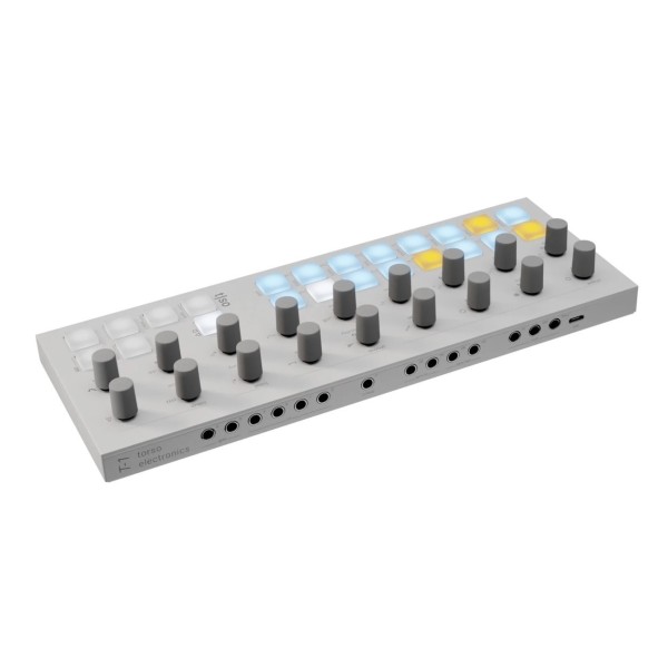 Torso Electronics T1 Algorithmic Sequencer, White - Angled Rear