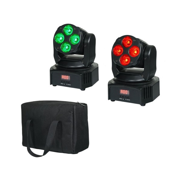Equinox Fusion 40 Moving Head Pack Lights with Bag
