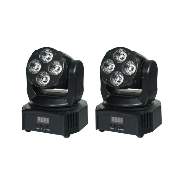 Equinox Fusion 40 Moving Head Pack - Two Lights Front View