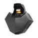 Equinox Helix Evo XP 150W Barrel Effect Light, Front Angle View with Yellow Light