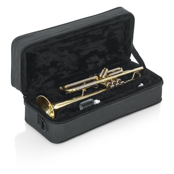 Gator GL-TRUMPET-A, Case Open with Trumpet Angle