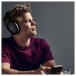 Sennheiser HD 550 Open-Back Headphones, Black - Lifestyle Image, listening to music