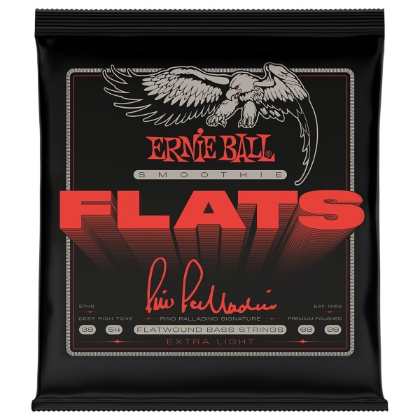 Ernie Ball 02748 Pino Palladino Smoothie Flats Bass Strings 38-98 - front