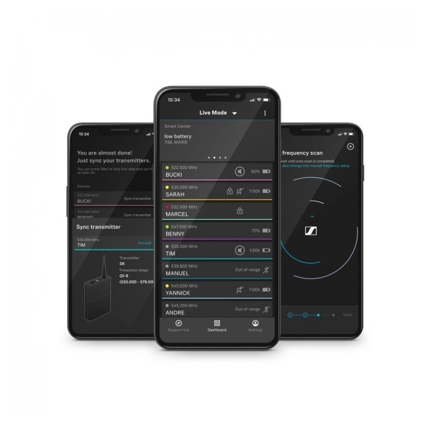 Sennheiser EW-D ME4 Wireless Lavalier Set, App