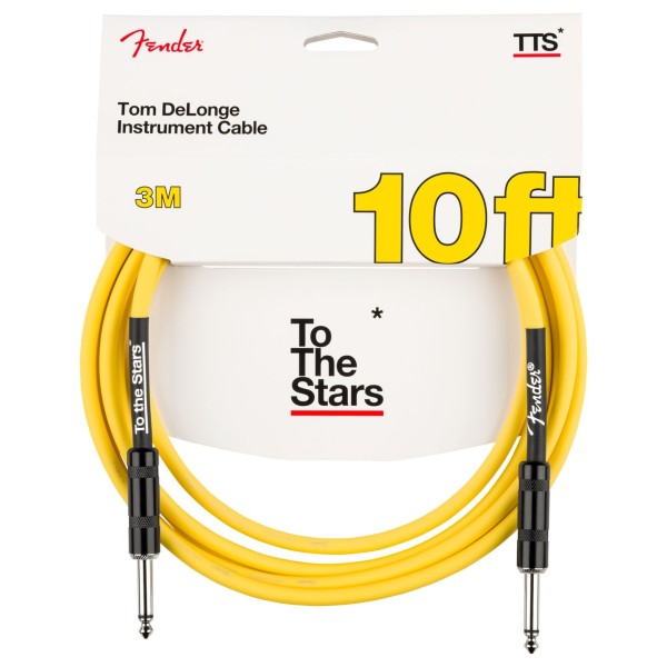  Tom DeLonge 10' To The Stars Instrument Cable, Graffiti Yellow - front