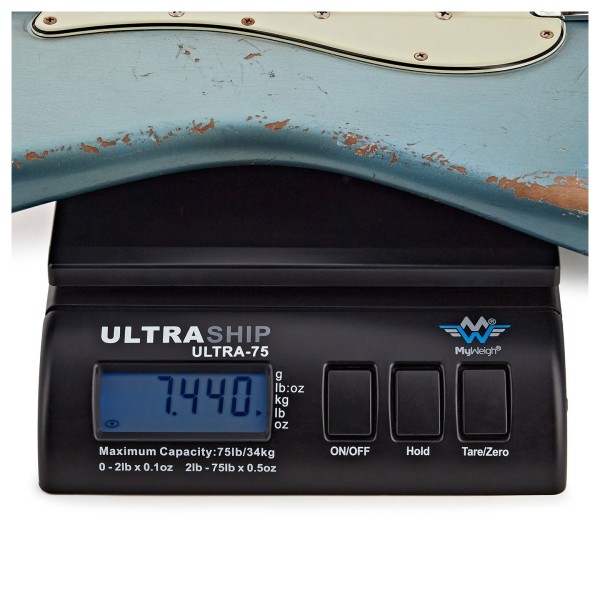 Fender Custom Shop Masterbuilt Austin MacNutt 1962 Stratocaster, Super Aged Lake Placid Blue - weight