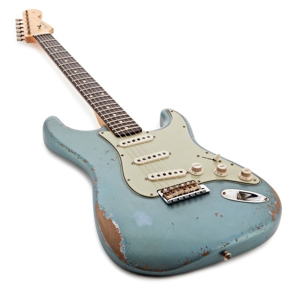 Fender Custom Shop Masterbuilt Austin MacNutt 1962 Stratocaster, Super Aged Lake Placid Blue - body and neck 
