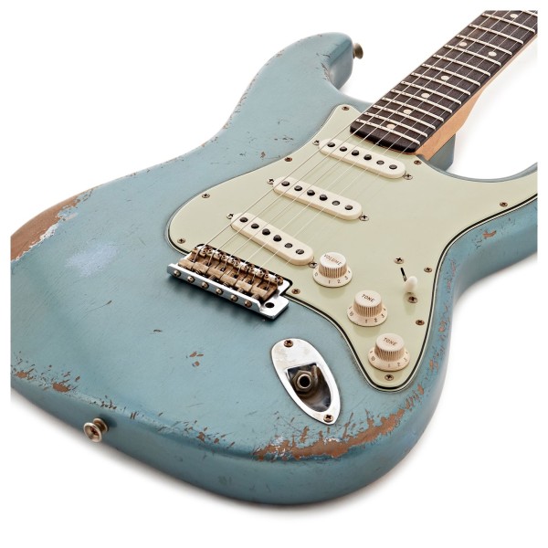 Fender Custom Shop Masterbuilt Austin MacNutt 1962 Stratocaster, Super Aged Lake Placid Blue - body 