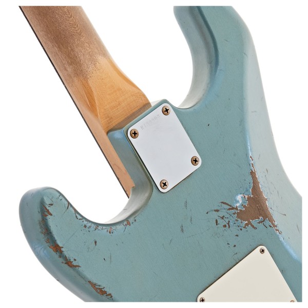Fender Custom Shop Masterbuilt Austin MacNutt 1962 Stratocaster, Super Aged Lake Placid Blue - body back 