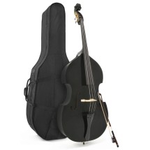 Student-Kontrabass in 3/4-Größe, Black, von Gear4music - Ausstellungsstück