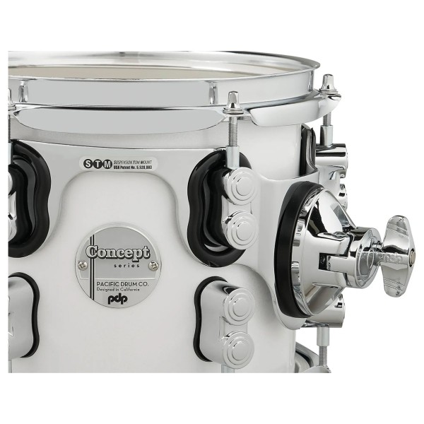 PDP Concept Maple 22'' 7pc Shell Pack, Pearlescent White