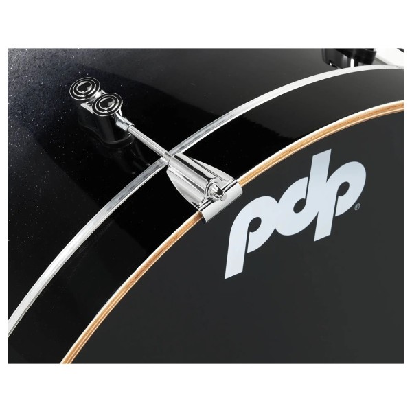 PDP Concept Maple 22'' 7pc Shell Pack, Silver to Black Sparkle
