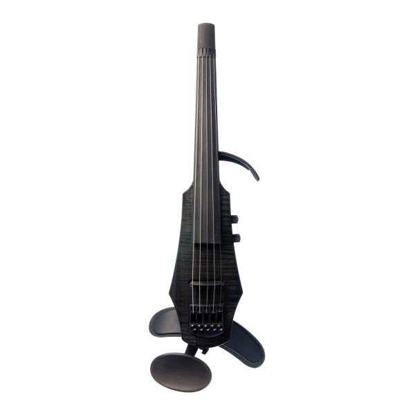 NS Designs WAV5 Electric Violin, Transparent Black Gloss