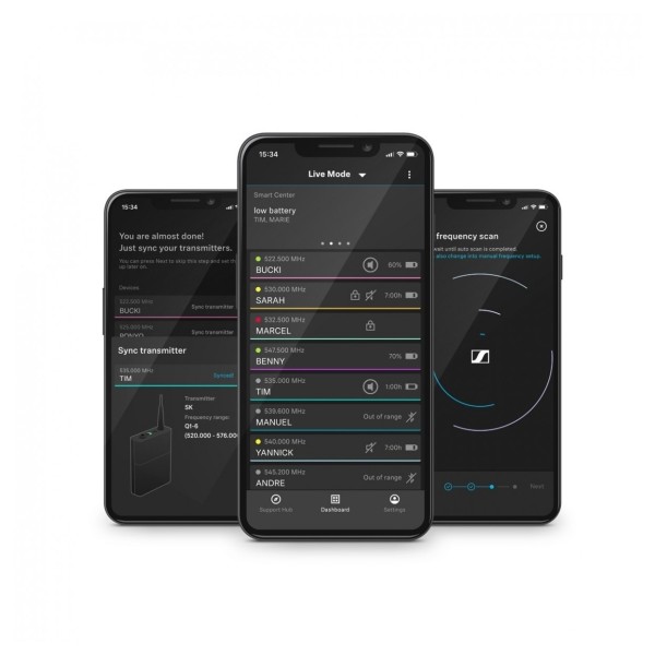Sennheiser EW-D CI1, App UI Mockup