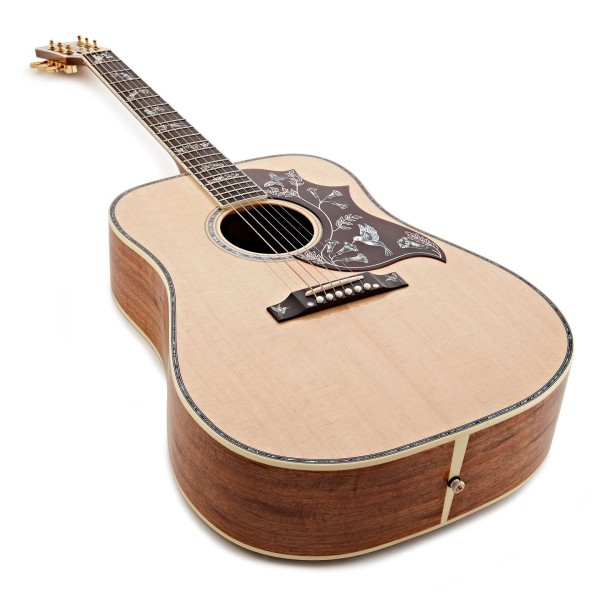 Gibson Hummingbird Custom Koa, Antique Natural - body and neck 