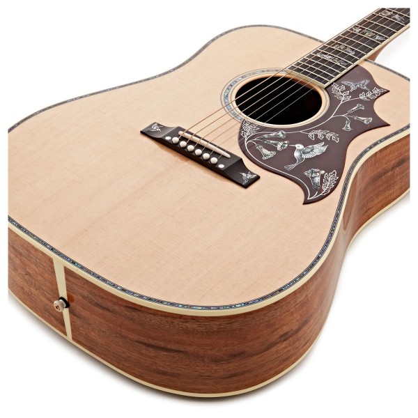 Gibson Hummingbird Custom Koa, Antique Natural - body 