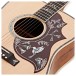 Gibson Hummingbird Custom Koa, Antique Natural - soundhole 