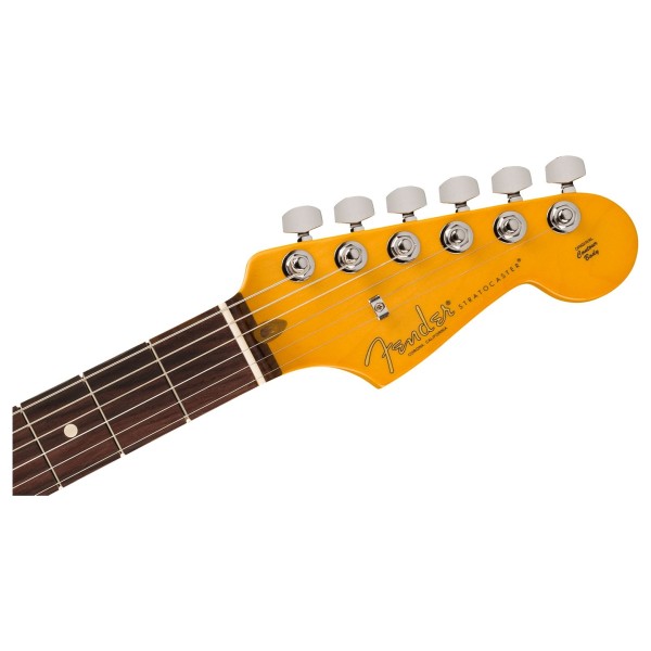 Fender Limited Edition American Professional II Stratocaster Thinline, Daphne Blue - headstock 