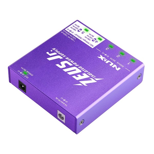 NUX Zeus Jr. Pedal Power Supply, Rear Left Angle View