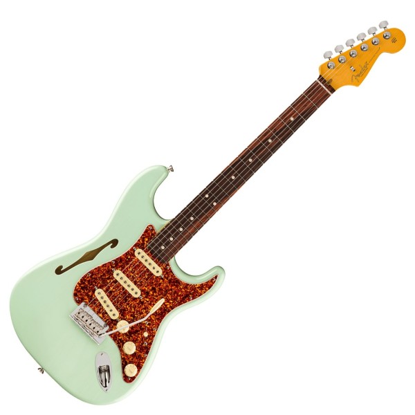 Fender Limited Edition American Professional II Stratocaster Thinline, Surf Green - front