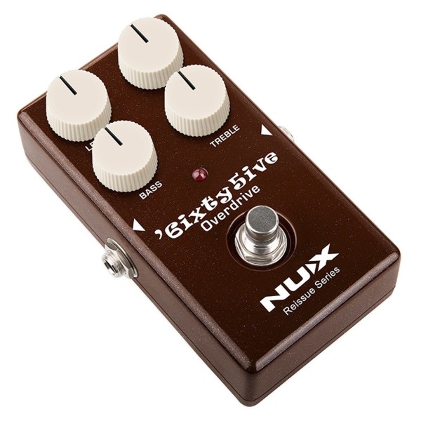 NUX 6ixty 5ive Overdrive Pedal, Right Front Angle View