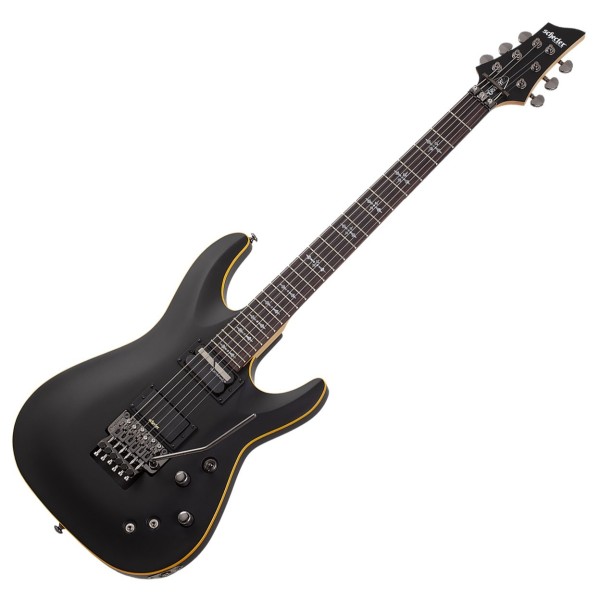 Schecter Demon 6 FR S, Aged Black Satin - front