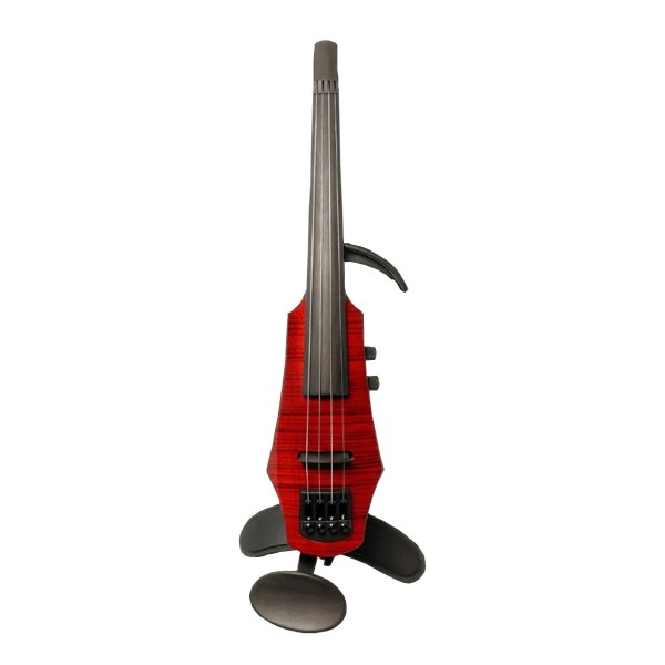 NS Designs WAV4 Electric Violin, Transparent Red Gloss