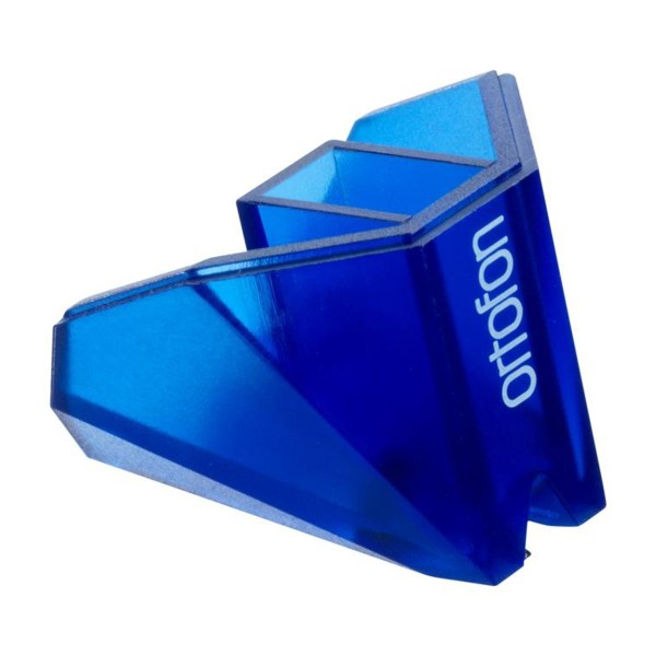 Ortofon 2M Blue Replacement Stylus - High angle, tilted