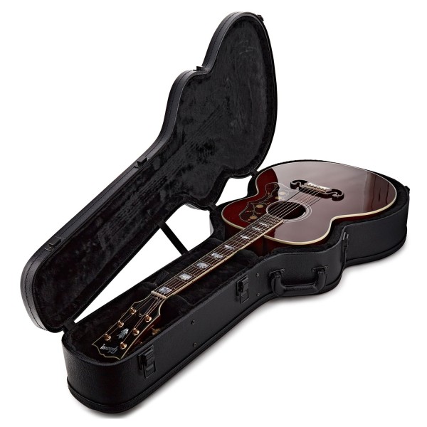 Gibson SJ-200 Standard, Wine Red - case 