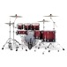 PDP Concept Maple 22'' 7pc Shell Pack, Red to Black Sparkle