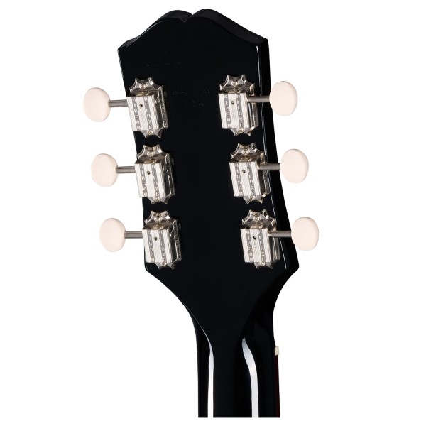 Gibson USA Epiphone Coronet Ebony - headstock back 