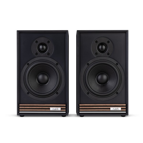 Ruark Sabre-R Bookshelf Speakers (Pair), Charcoal - Front view