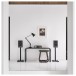 Ruark Sabre-R Bookshelf Speakers (Pair), Charcoal - Lifestyle image with R610 Music Console