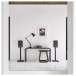 Ruark Sabre-R Bookshelf Speakers (Pair), Charcoal - Lifestyle image with R610 Music Console and grilles attached