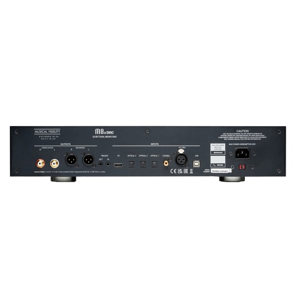 Musical Fidelity M-Series M8x DAC, Black - rear 